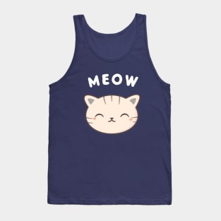 Happy Kawaii Cute Meow Cat Tank Top